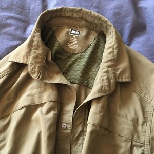 REI Sahara Tech Long-Sleeve Shirt Green Men's